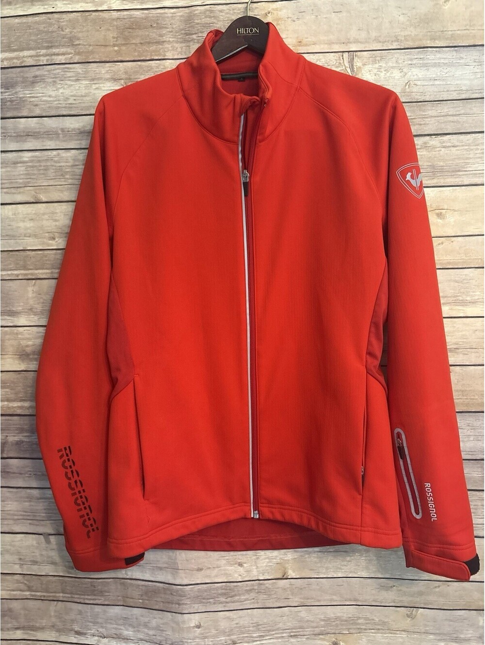 Rossignol Mens Soft Classique Climate Jacket Large Red Snow Ski Thermal